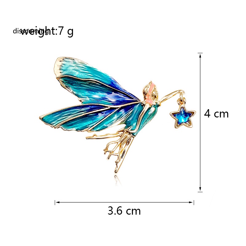 Áo Thun In Hình SL SL SL SL Thời Trang Cá Tính| Trâm Cài Áo Hình Đôi Cánh Thiên Thần Sáng Tạo Cao Cấp