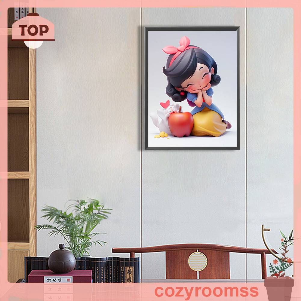 Tranh Đính Đá Kim Cương Toàn Bộ 5D DIY Hình Vẽ Công Chúa