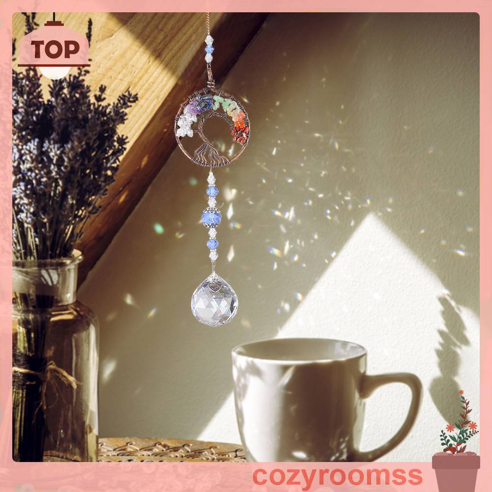 Dreamcatcher Pha Lê Handmade Trang Trí Nhà Ở