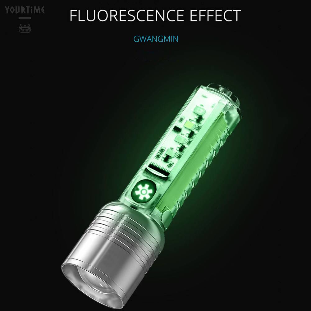 Đèn Pin XHP50 500mAh 800LM Sạc USB Type-C Chống Thấm Nước Tiện Dụng