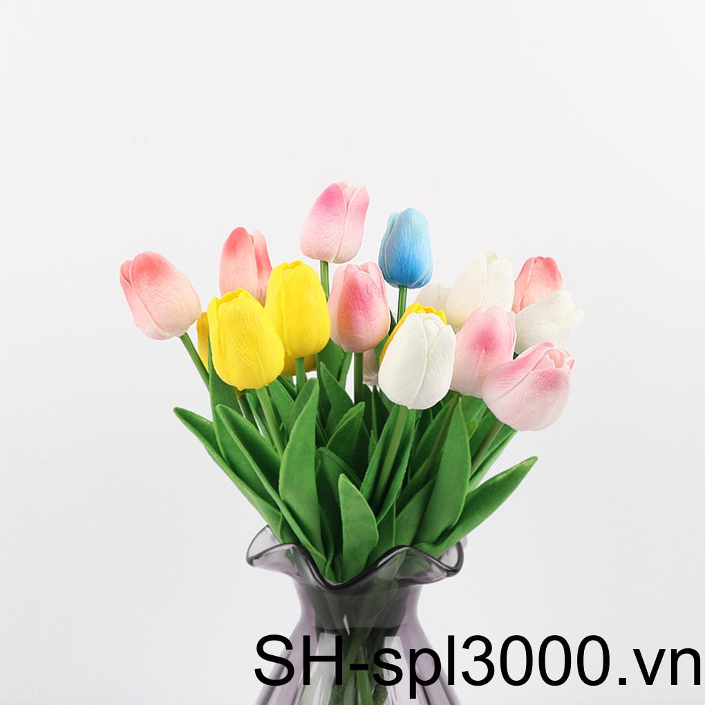 10 Bó Hoa Hồng Nhân Tạo Bằng PU Cho Trang Trí