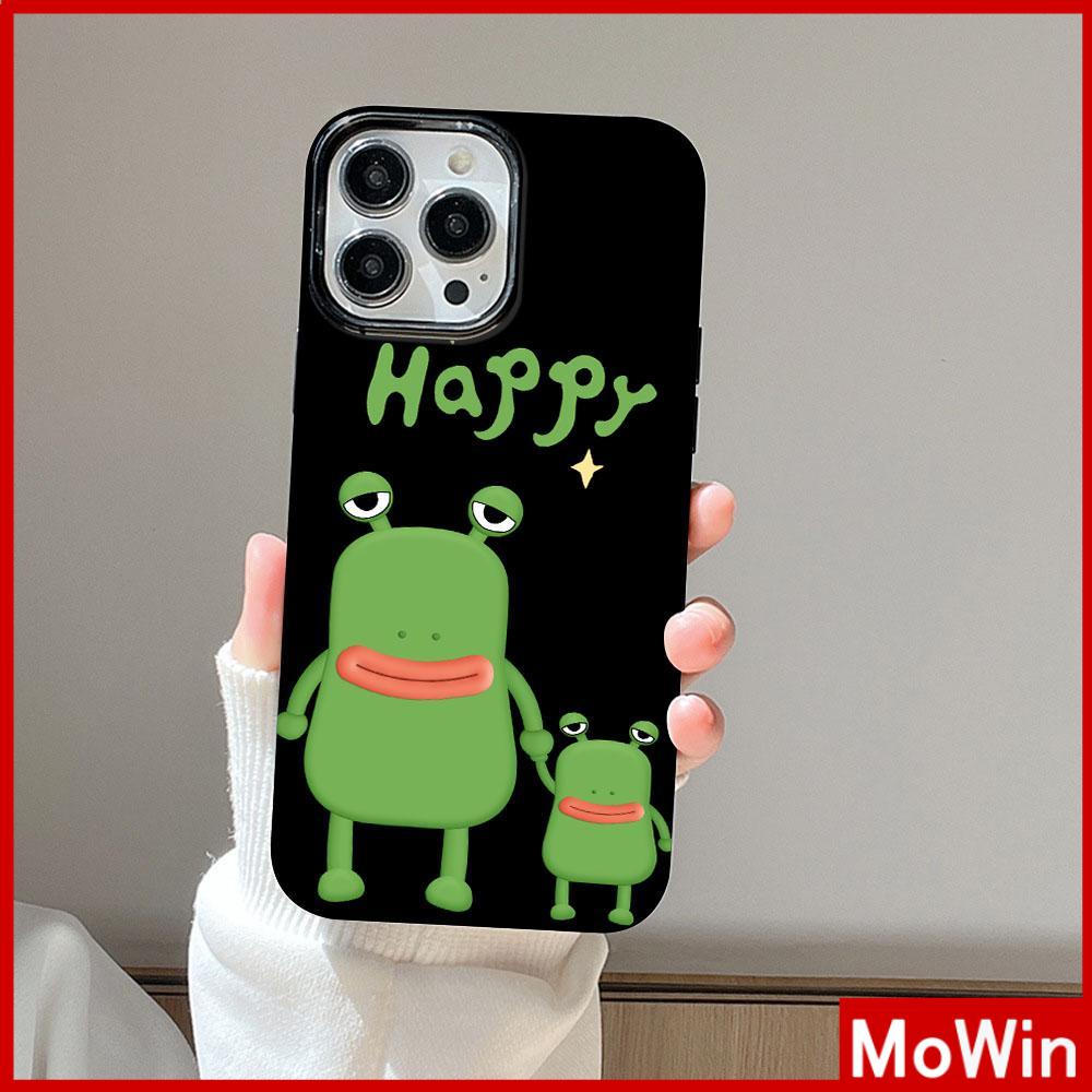 Ốp lưng iPhone 14 Pro Max Ốp Lưng iPhone Màu Đen Bóng TPU Mềm Chống Sốc Bảo Vệ Máy Ảnh Chú Ếch Dễ Thương Màu Hồng Đen Tương thích với iPhone 13 Pro max 12 Pro Max 11 xr xs max 7Plus 8Plus