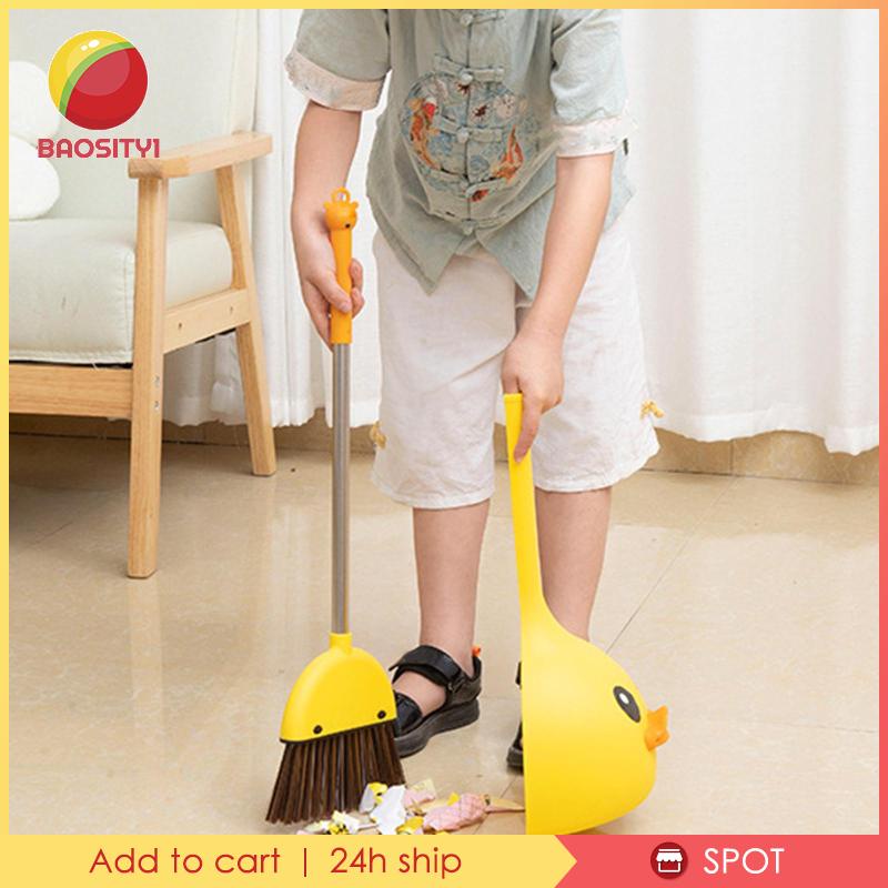 [Baosity1] Bộ Chổi Và Đồ Hốt Rác Mini Đồ Chơi Trong Nhà Cho Bé