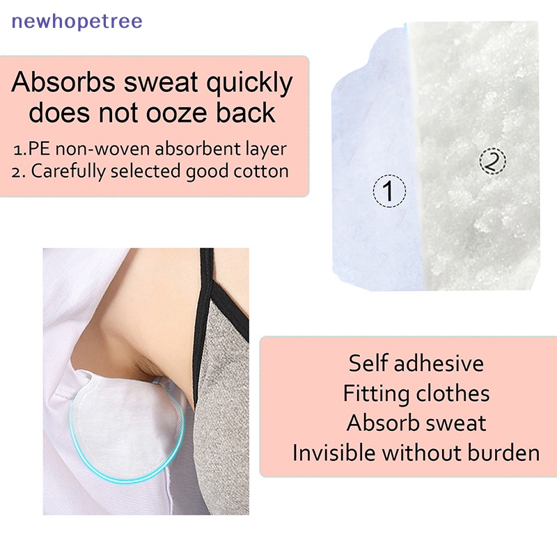 Set 20 Miếng Dán Thấm Hút Mồ Hôi Vùng Da Dưới Cánh Tay