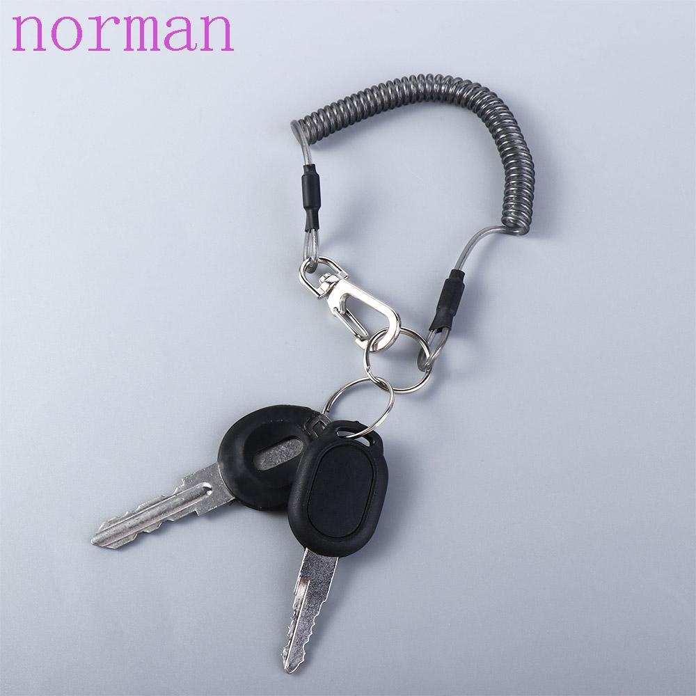 NORMAN Dây Lò Xo Co Giãn Tốt Đa Năng Có Móc Khóa An Toàn