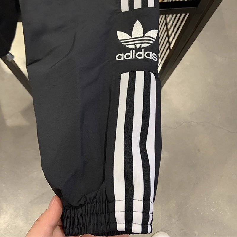 Quần jogger Kẻ Sọc Thêu logo adidas Co Giãn Thoáng Khí Nhanh Khô Dành Cho Nam Và Nữ