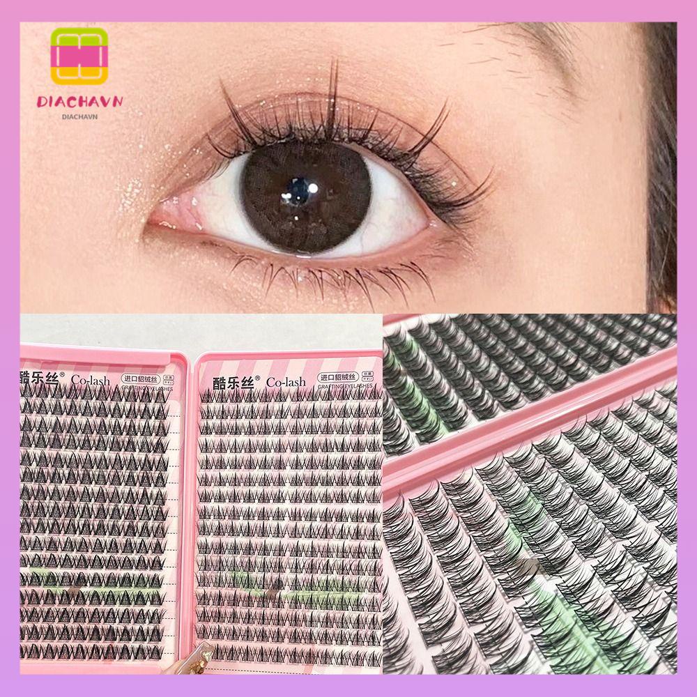 DIACHAVN Hộp 352 Cụm Lông Mi Giả Dày 3D