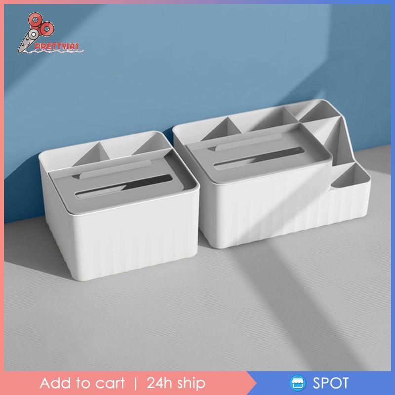 1 [Prettyia1] 2 Hộp Đựng Khăn Giấy Để Bàn Sắp Xếp Gọn Gàng Cho Nhà Bếp Văn Phòng