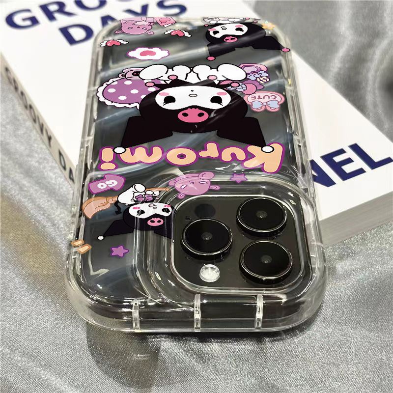 Ốp Điện Thoại Mềm Trong Suốt In Hình Kuromi Dễ Thương Cho iPhone14promax plus 8 11sins1312 / xr7 T1OX