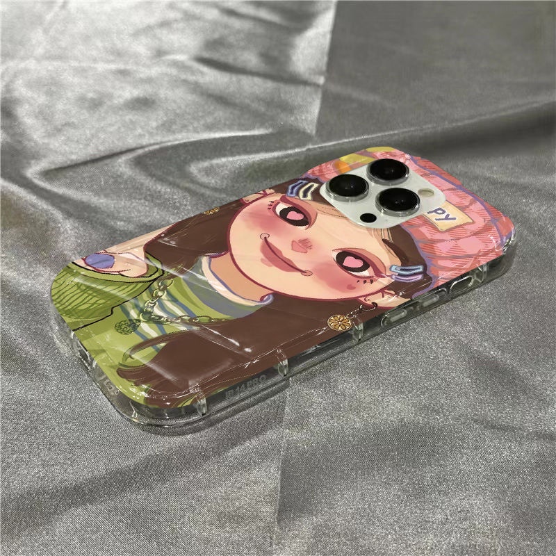 Ốp Điện Thoại Mềm Trong Suốt In Hình Cô Gái Cổ Điển Cho Iphone 14Promax 1312 / 11 7 / 8plus xr / sins TPTA