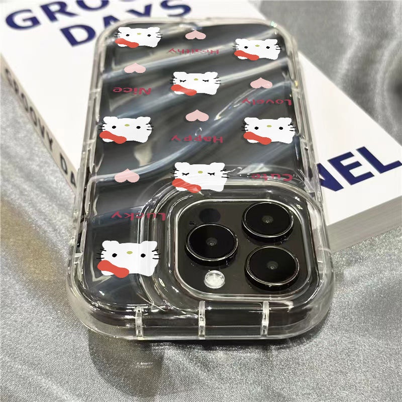 Ốp Điện Thoại Mềm Trong Suốt In Hình Mèo Kitty Dễ Thương Cho Iphone 11sins / plus8 71312iPhone14promaxxr 9933