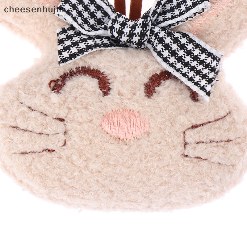 Móc Khóa Thỏ Nhồi Bông Dễ Thương Dùng Để Nhận Dạng Túi Học Sinh