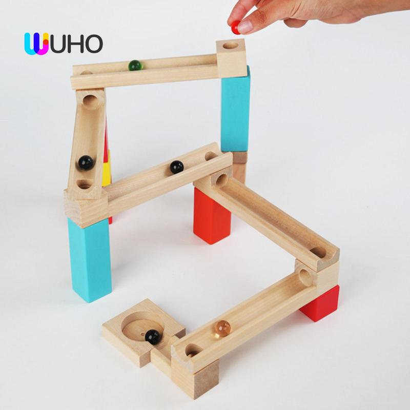 Đồ Chơi Chạy Bộ Bằng Gỗ Họa Tiết Vân Đá Cẩm Thạch Montessori Làm Quà Tặng Sinh Nhật