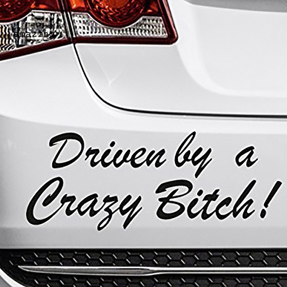 Miếng Dán Phản Quang In Chữ Vui Nhộn Trang Trí Thân / Cửa Sổ Xe Hơi