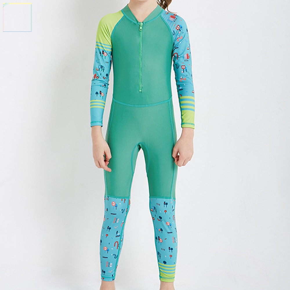 Bộ Đồ Lặn Một Mảnh Tay Dài Chống Nắng Siêu Bền Co Giãn Dành Cho Trẻ Em Sự Bảo Vệ