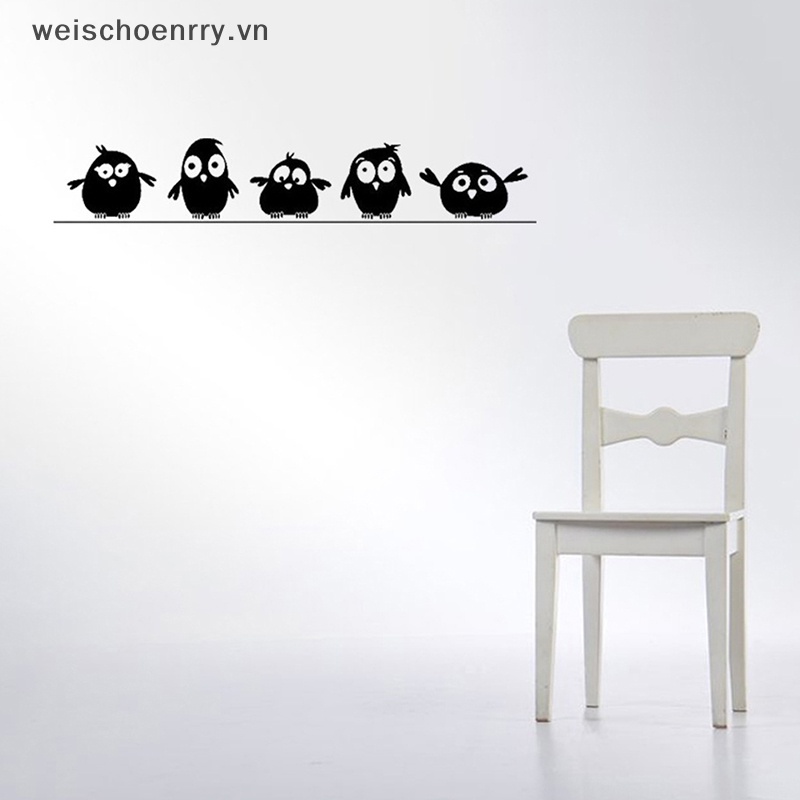 Sticker Dán Tường Họa Tiết Chim Sáng Tạo Bắt Mắt Sành Điệu