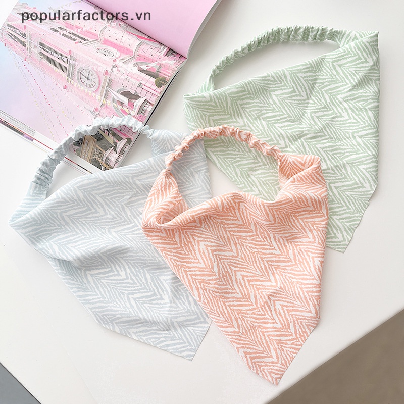 Băng Đô Co Giãn Họa Tiết Sọc Nhiều Màu Sắc Thời Trang Cho Nữ