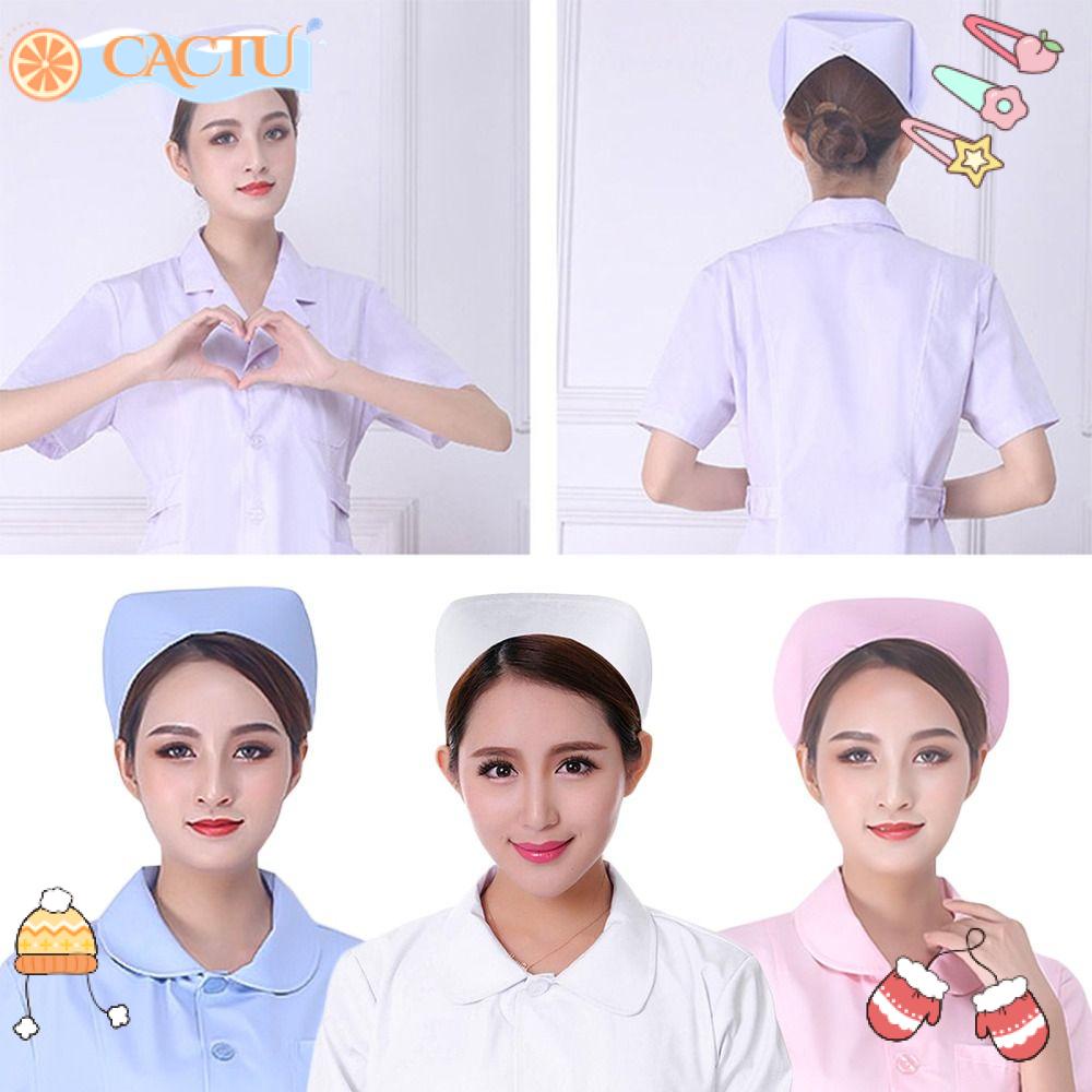 CACTU Mũ Y Tá Bệnh Viện Kiểu Cổ Điển Dễ Thương