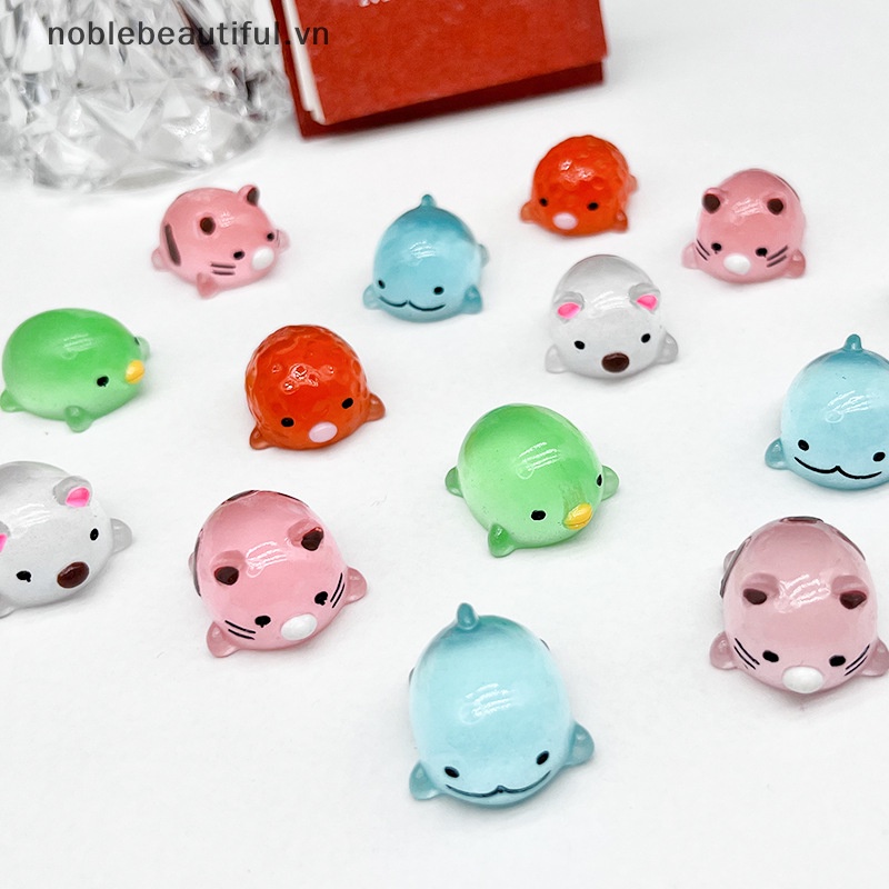 Bộ 5 Phụ Kiện Trang Trí Góc Dạ Quang Bằng Nhựa Resin DIY