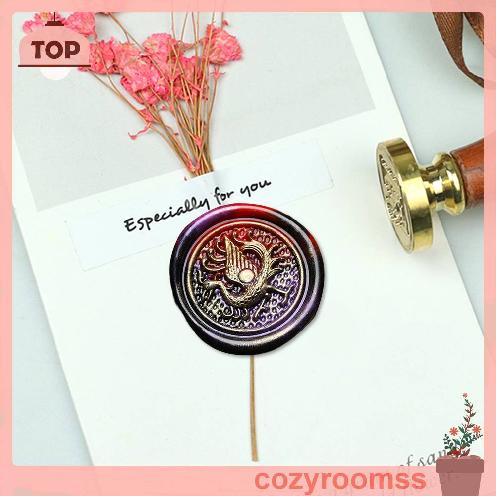 Đầu Sáp Bằng Đồng Tráng Men Hình Động Vật Phong Cách Vintage Trang Trí Sổ Tay