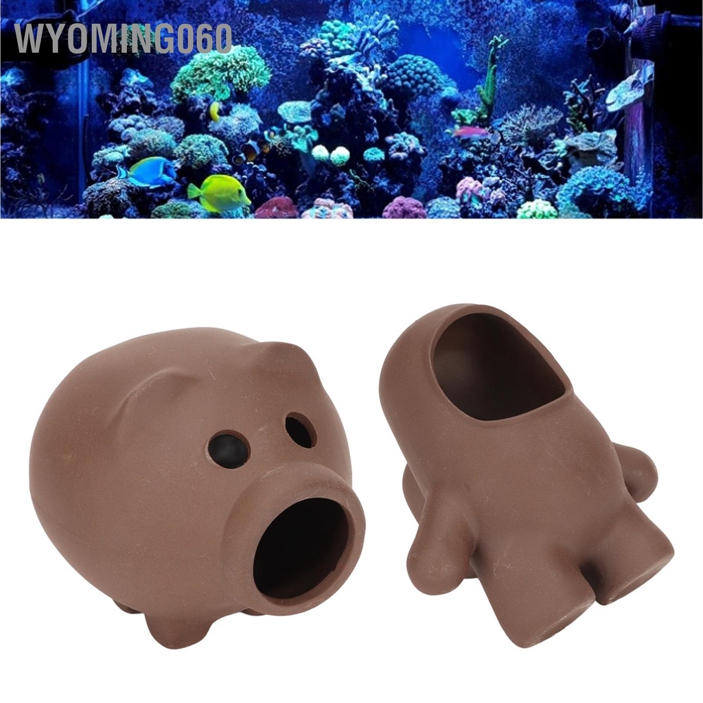 Wyoming060 Hồ Cá Gốm Nơi Ẩn Náu Tự Nhiên Đa Năng Hang Hideaway Cho Nhỏ Và Tôm Cichlid