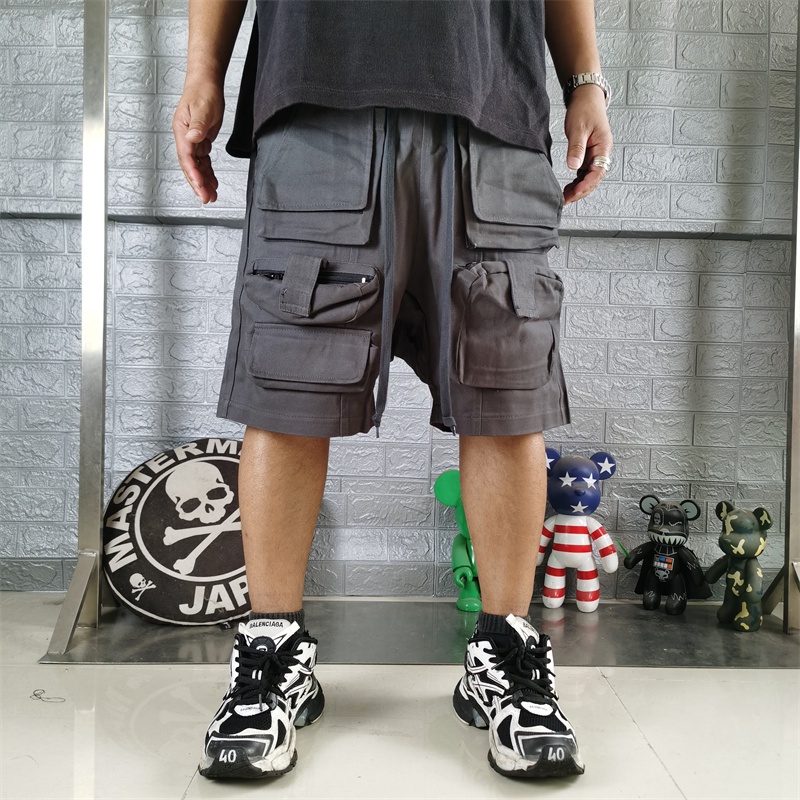 Gr-ailz-quần Short Dây Rút Thể Thao niche Có Nhiều Túi Thời Trang Mới Nhất Hợp Xu Hướng Đi Làm