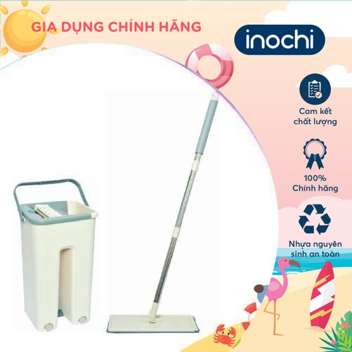 Bộ cây lau nhà thông minh kèm thùng vắt 2 ngăn Inochi - sizes trung m900