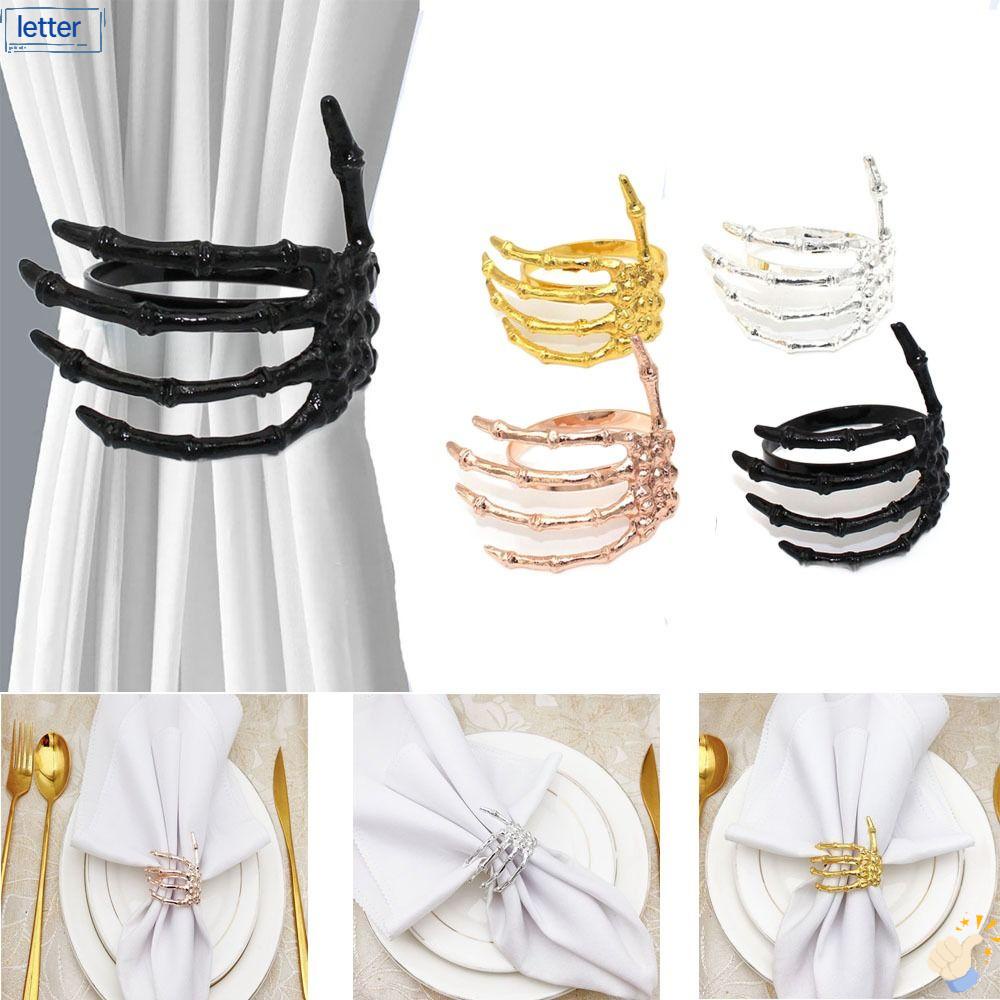 Vòng Nhẫn Gắn Khăn Ăn Bằng Hợp Kim Dùng Trang Trí Bàn Ăn Tối