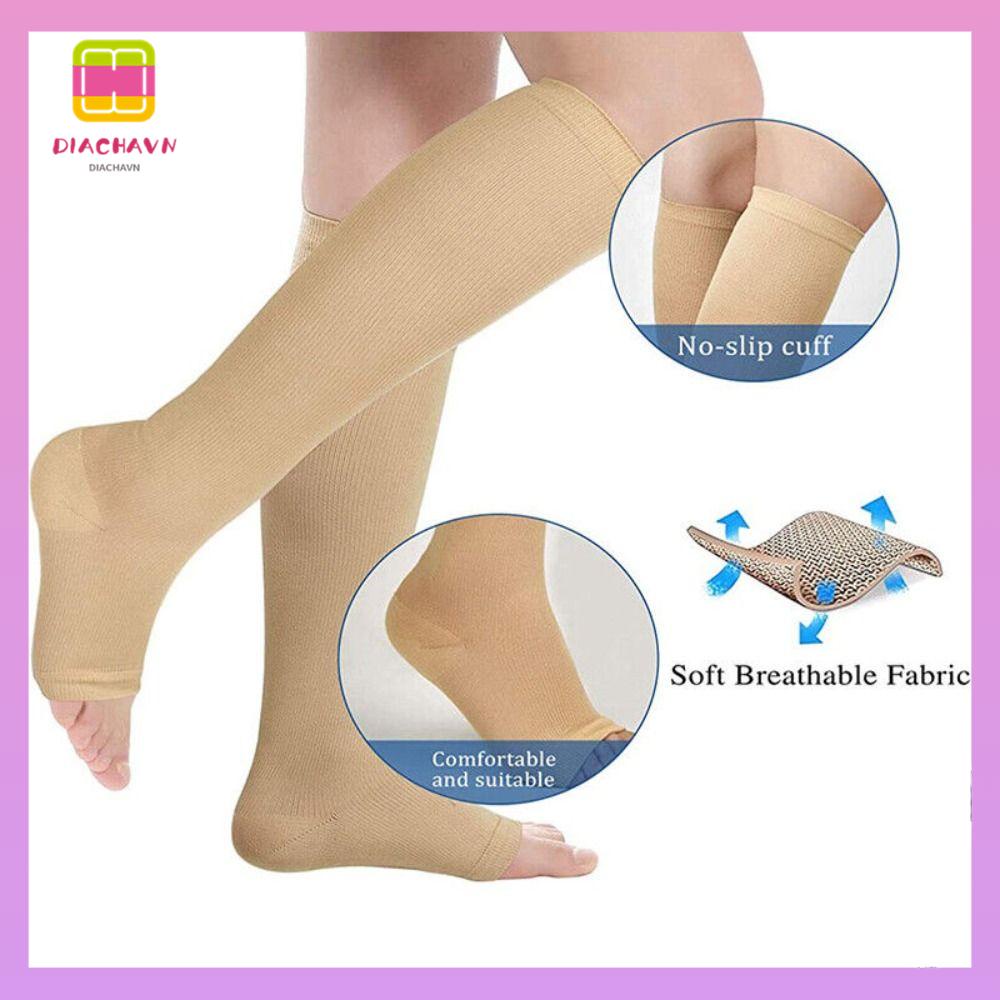 Đôi Vớ Nén Thể Thao Hở Ngón Dành Cho Nam Nữ Size S / M / L / XL / XXL