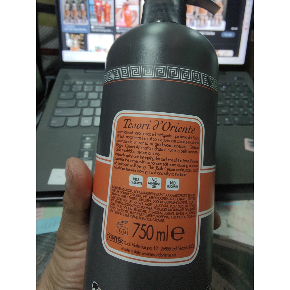 Tesori sữa tắm nước hoa Tesori 750ml vòi dính liền - shoptd