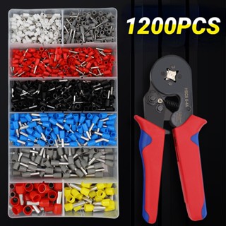 [Giao hàng siêu tốc] Kìm bấm cos vuông HSC8 6-4A tự điều chỉnh kèm 1200 đầu cos đủ loại cos ống tròn cos pin