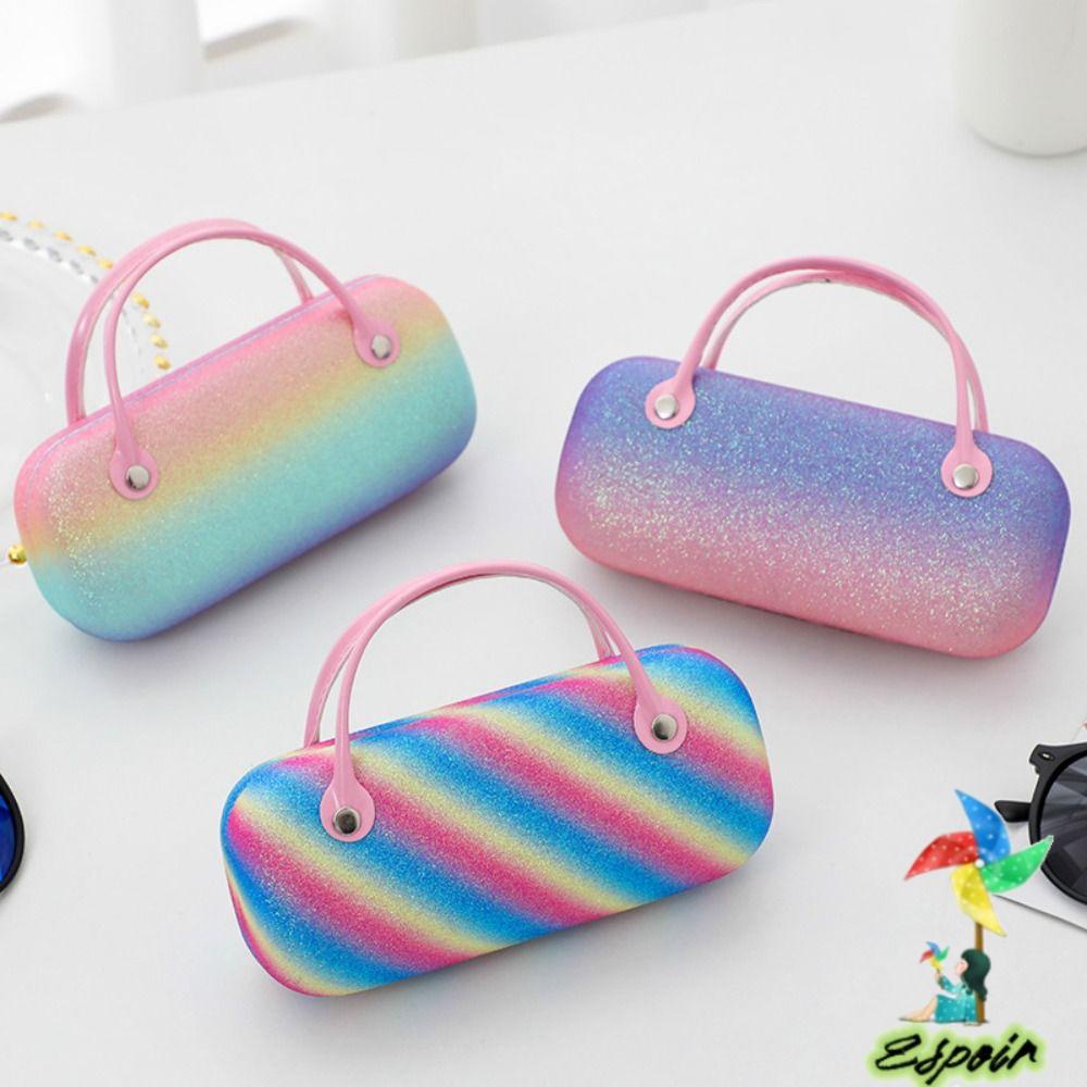 Hộp Đựng Bảo Vệ Mắt Kính Màu Cầu Vồng Chống Áp Lực Dành Cho Trẻ Em