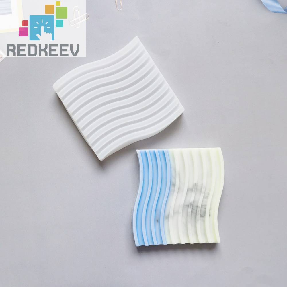 Khuôn Silicone Làm Đế Lót Ly Hình Sóng