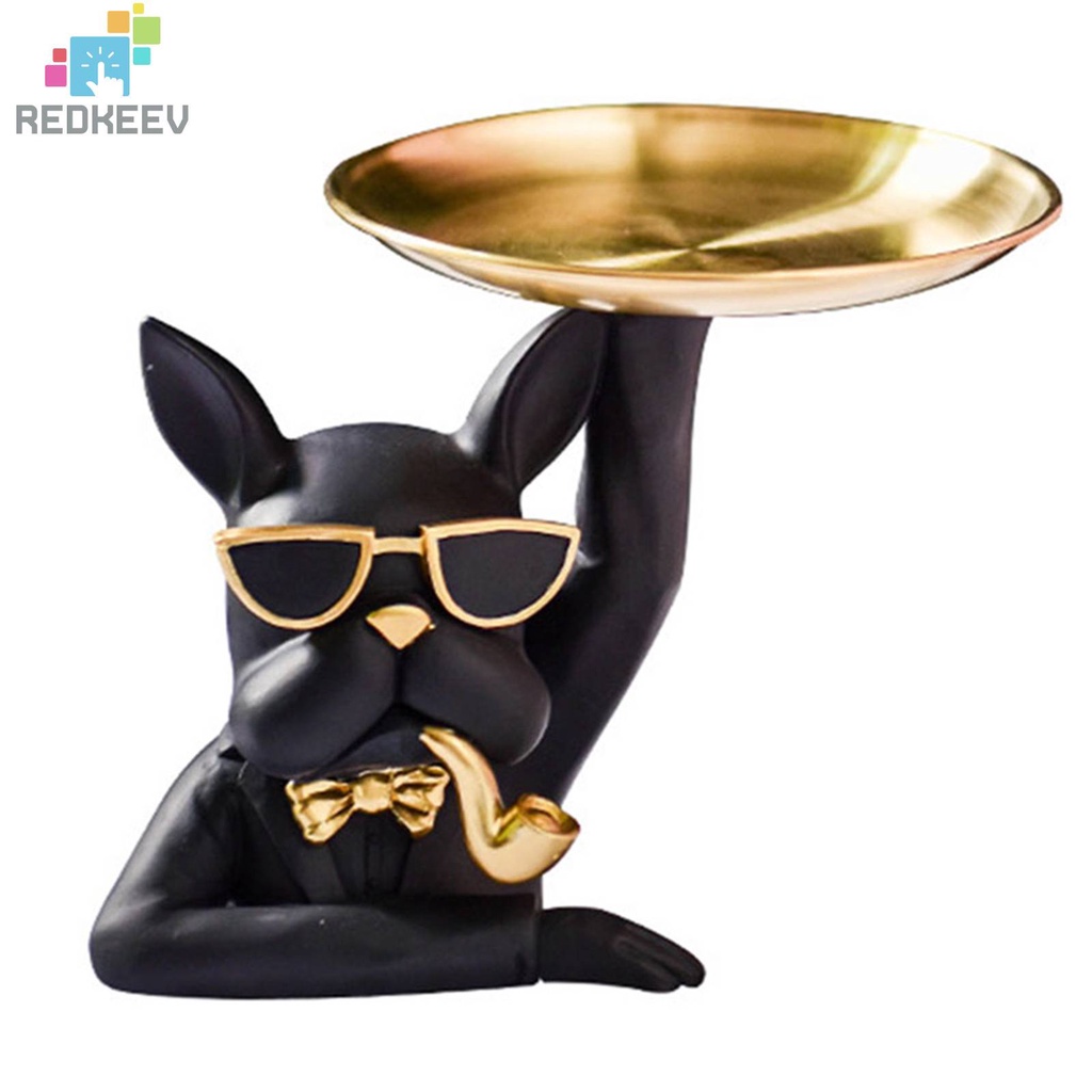 Tượng Chó Bull Bằng Nhựa Resin Trang Trí Lối Vào Chìa Khóa