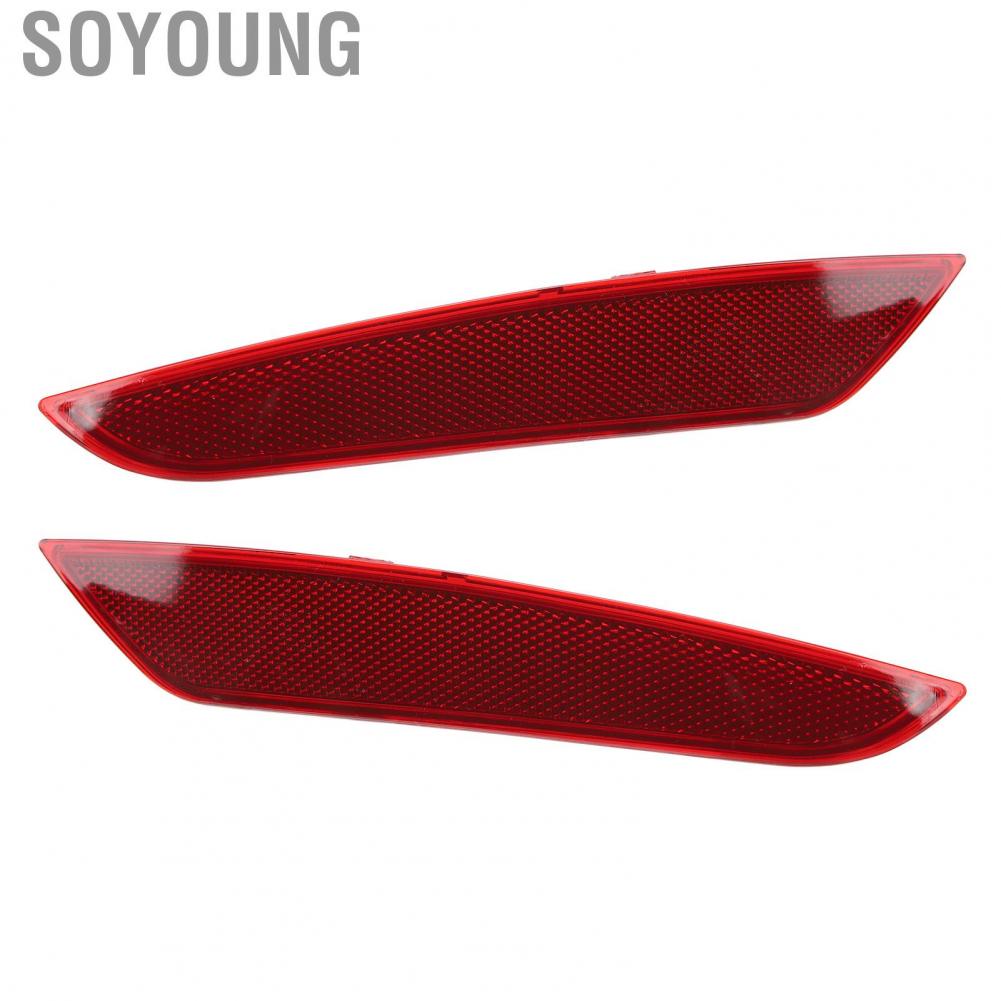 Soyoung Rear Bumper Reflector 5K0945106F Left Right Red for VW MK6 Hatchback 2009-2013  Strip Light