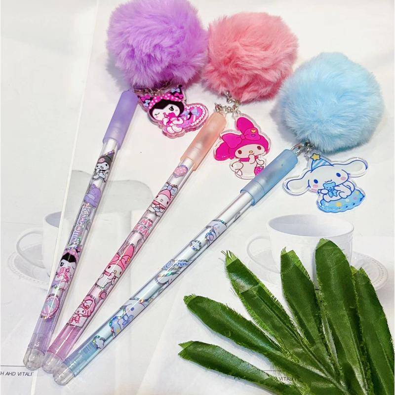 SANRIO Set 6 Bút Bi Hình Ngôi Sao Nhỏ Dễ Thương Mymelody Kuromi Cinnamoroll