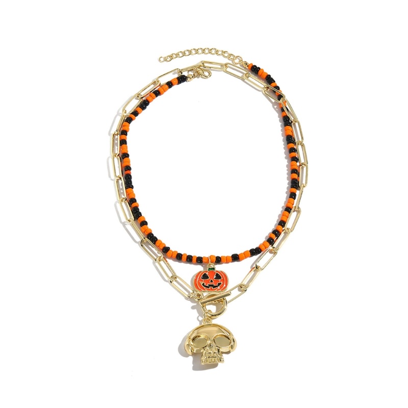Vòng cổ Mặt Nhện / Đầu Lâu / Quả Bí Ngô Độc Đáo Thời Trang Cho Nam Và Nữ