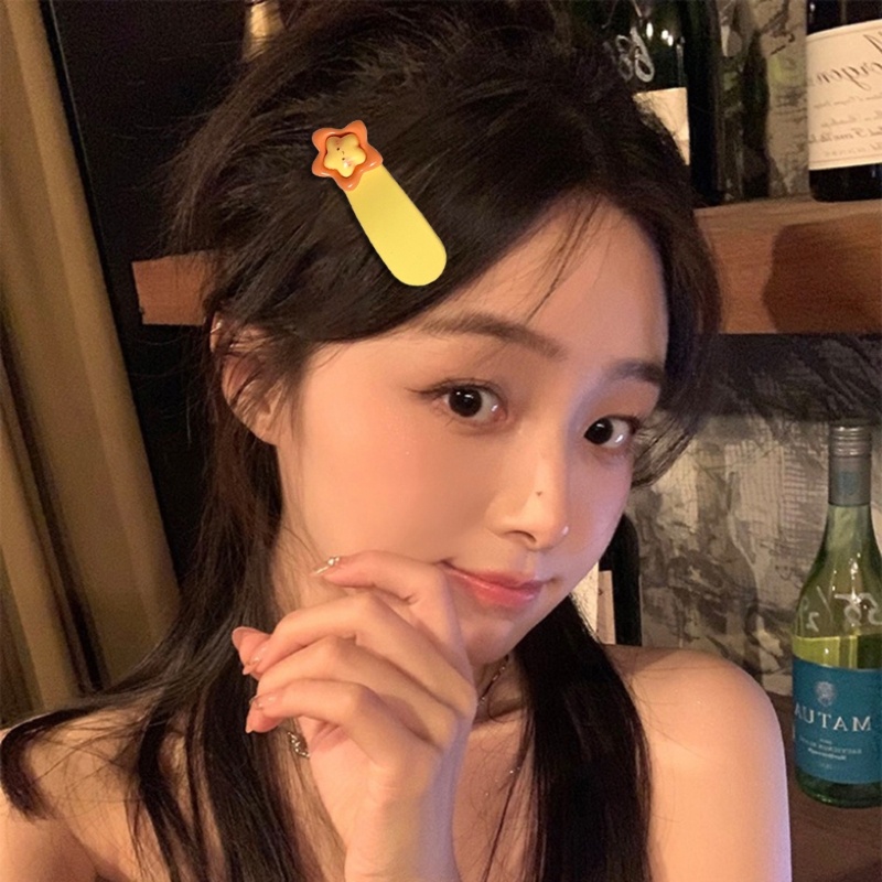 Kẹp Tóc Hình Ngôi Sao Màu Kem Phong Cách Hàn Quốc Dễ Thương Cho Bé Gái