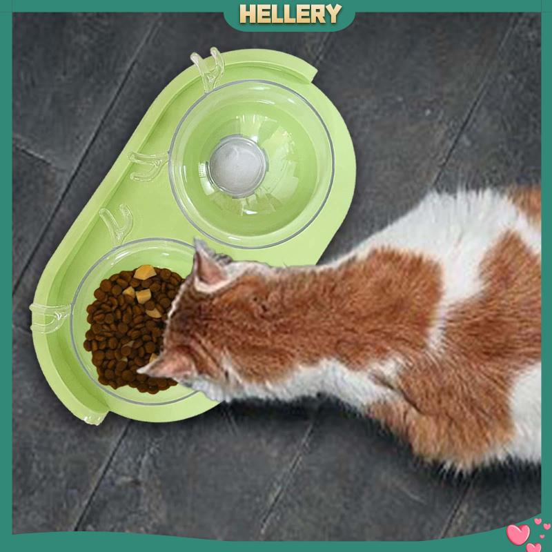 Bát Đựng Thức Ăn Nước Uống Hai Ngăn Có Thể Uốn Cong Cho Thú Cưng