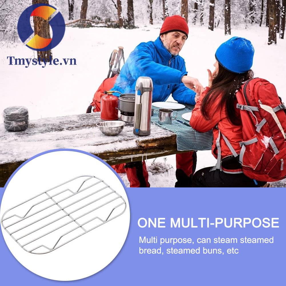 Hộp Đựng Cơm Trưa Bằng Thép Không Gỉ Tiện Dụng Mang Theo Du Lịch Cắm Trại