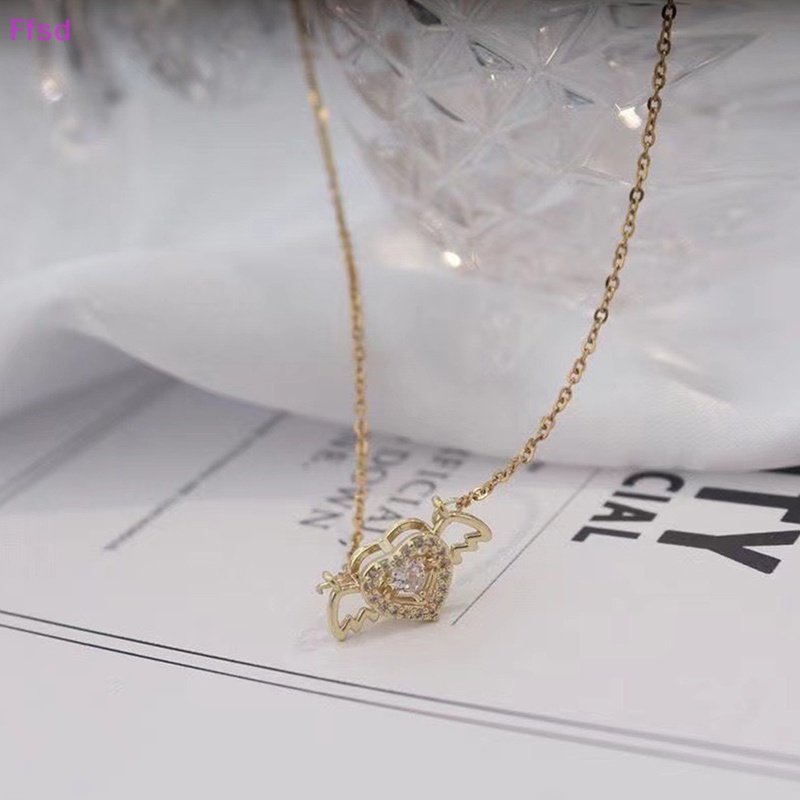 {Ffsd} Vòng cổ Vàng Zircon Thanh Lịch Thời Trang Mới Phù Hợp Làm Quà Cưới Dành Cho Nữ