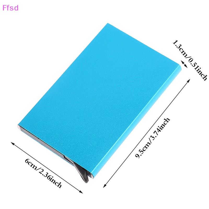 Ví Đựng Thẻ ID / Danh Thiếp Bằng Kim Loại Nhôm Mỏng Chống Trộm