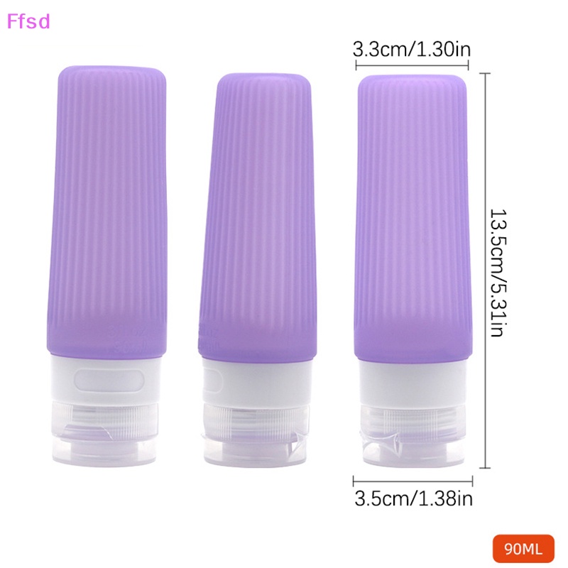 {Ffsd} Chai Silicon Rỗng Đựng Dầu Gội Sữa Tắm Mỹ Phẩm Hình Nón Có Thể Đổ Đầy Lại * Bán Chạy Khi Đi Du Lịch