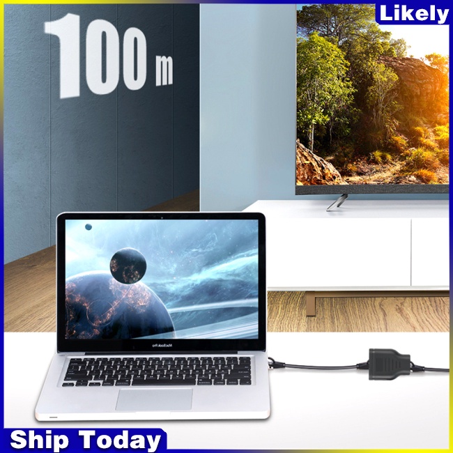 Dây Cáp Chia Mạng Rj45 Rj45 1 Sang 2 LAN Dài 100M Với Đầu Cắm Usb Chuyên Dụng