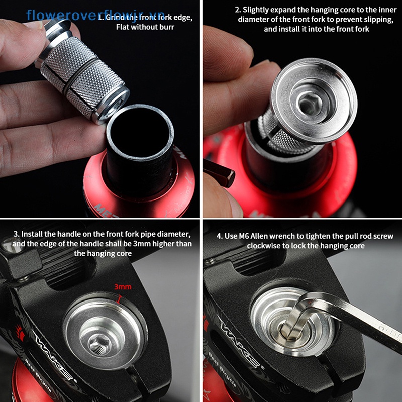 Fjr Nút Nén Nối Dài Phuộc Xe Đạp Hình Mỏ Neo Bằng Carbon