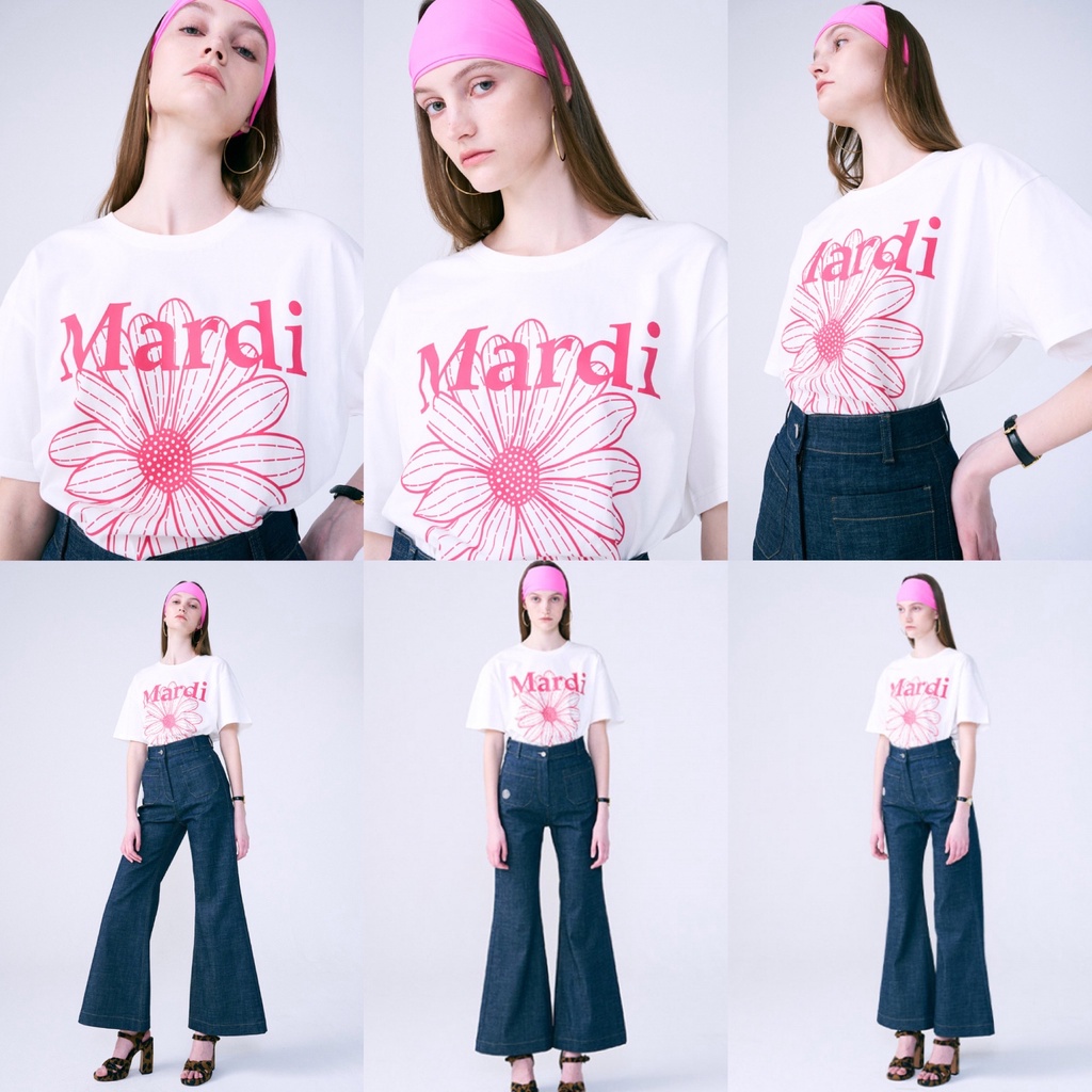 Áo thun MARDI MERCREDI Tshirt Flower