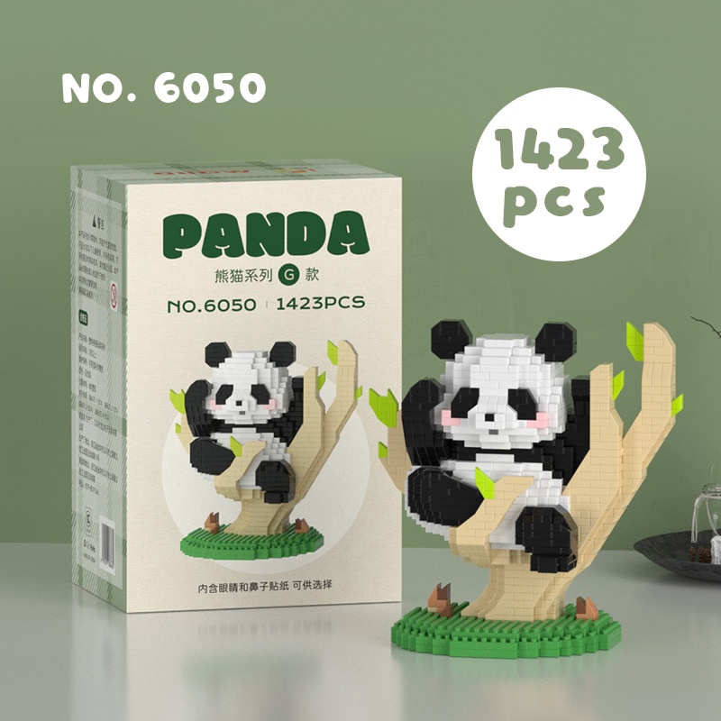 Bộ Đồ Chơi Lắp Ráp Hình Gấu Trúc Dễ Thương Cho Bé 6044-6052