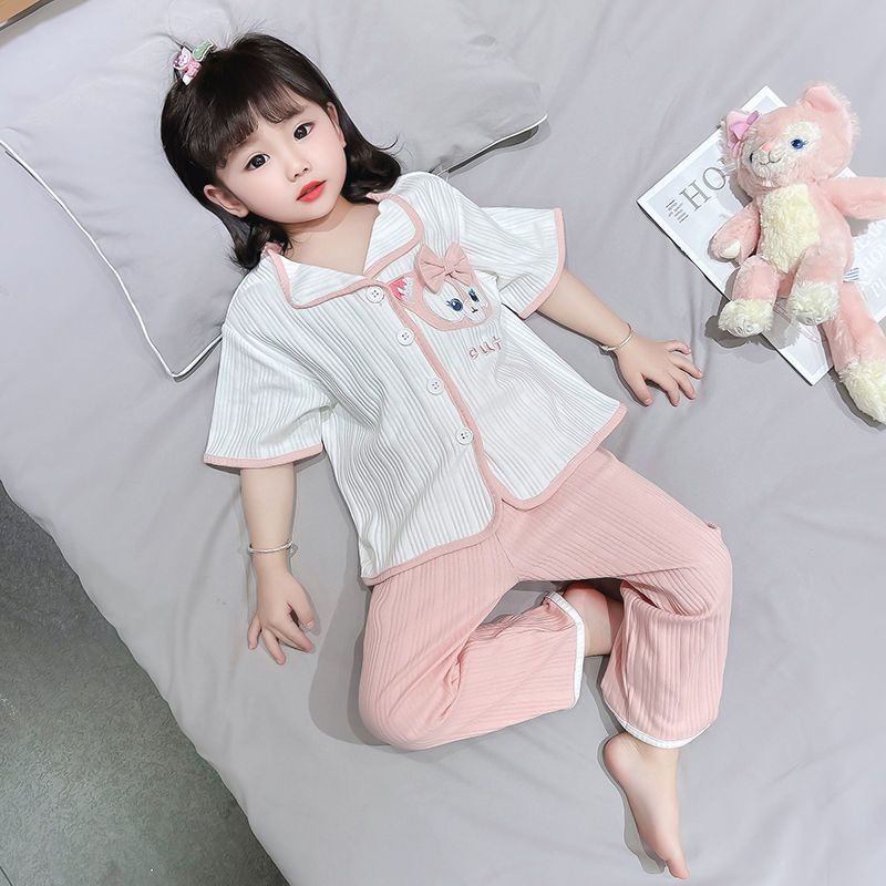 Hàng Có Sẵn Bộ Đồ Ngủ Tay Ngắn Phong Cách kuromi Hoạt Hình Dễ Thương Dành Cho Bé Gái