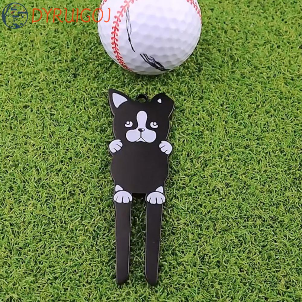DYRUIDOJ Phụ Kiện Nĩa Di Động Chống Ăn Mòn Chống Gỉ Hình Hoạt Hình Cho Gậy Đánh Golf
