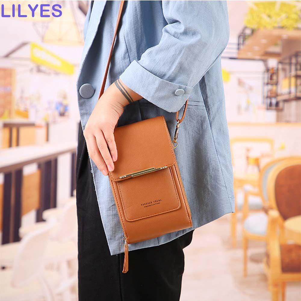 LILYES Ví Cầm Tay Sang Trọng Sức Chứa Lớn Có Thể Chạm Màn Hình Cảm Ứng Giá Đỡ